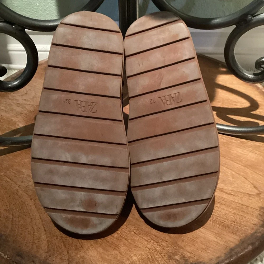 Zara Kids Girls My Winter Boot Size Euro 32 US Sz1 Shearling Boots